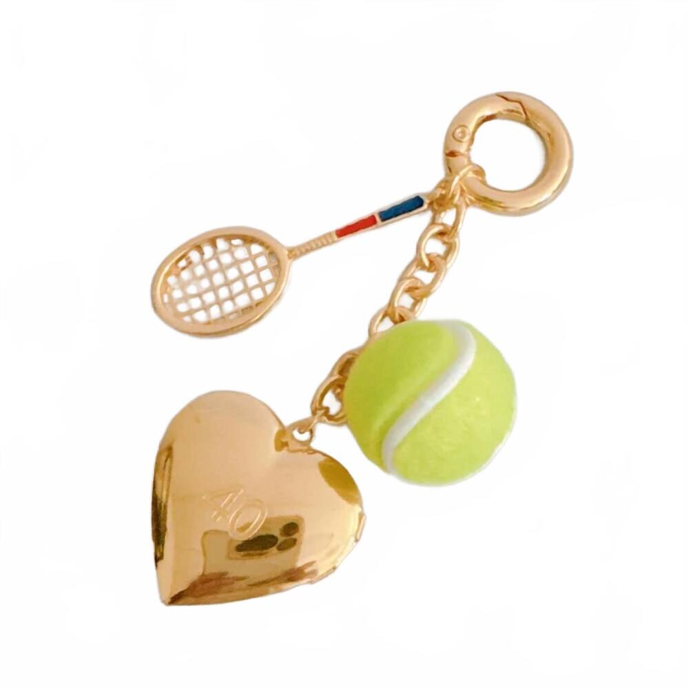 NEW ELLISON+YOUNG tennis love charm in gold